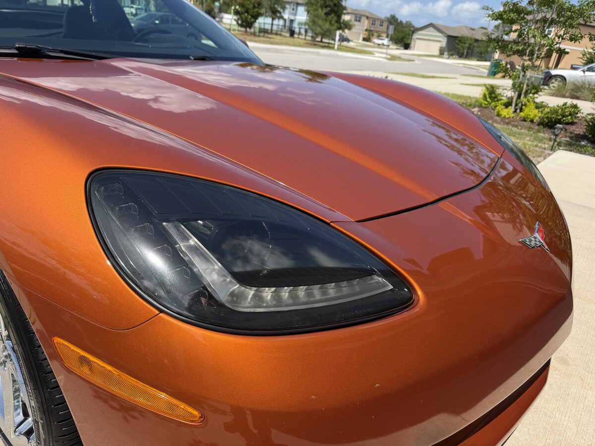 After one-step paint correction and ceramic sealant on C6 Corvette - Abel Auto Detailing